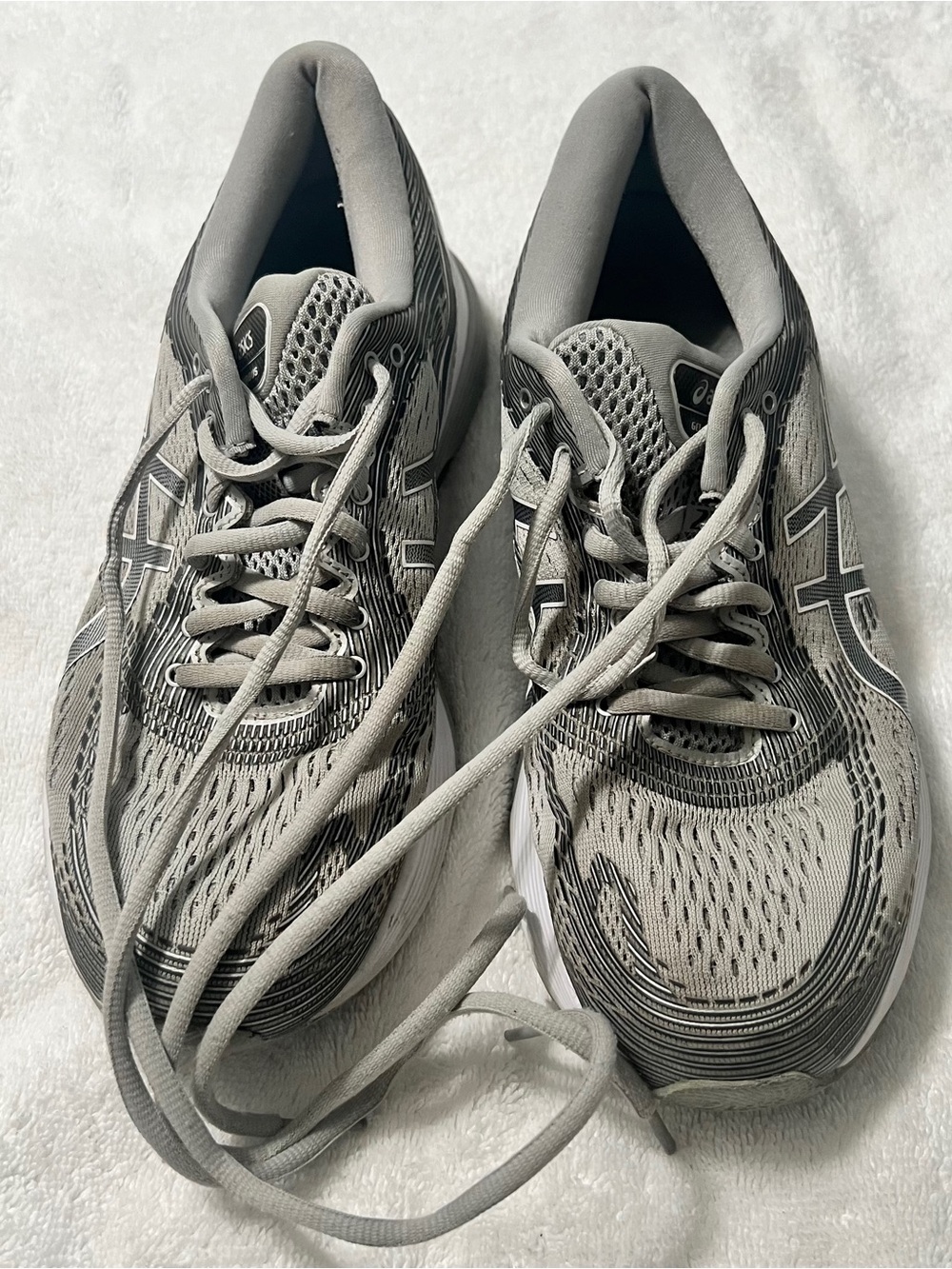 ASICS Womens Gel Nimbus 21 1012A156 Gray Running Shoes Sneakers 9.5 A0046